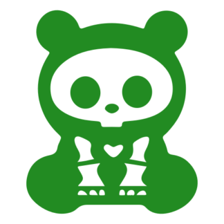 X-Ray Panda Decal (Green)